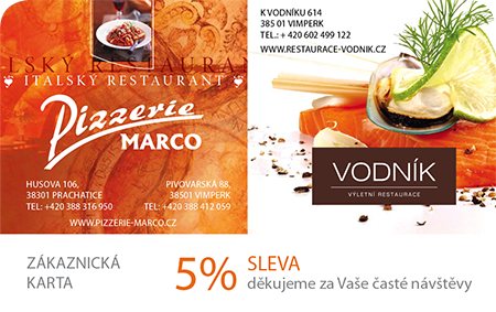 zákaznická karta pizza Marco